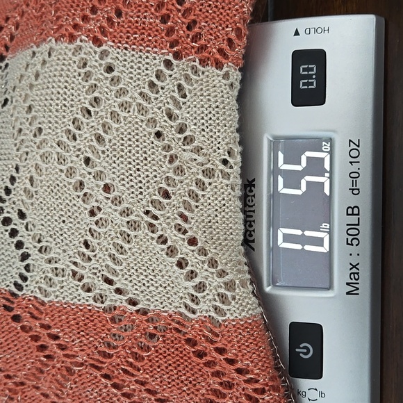 WORTHINGTON Vintage Shrug Open Weave Brown Orange Beige Metallic Sz 1X - Picture 11 of 11